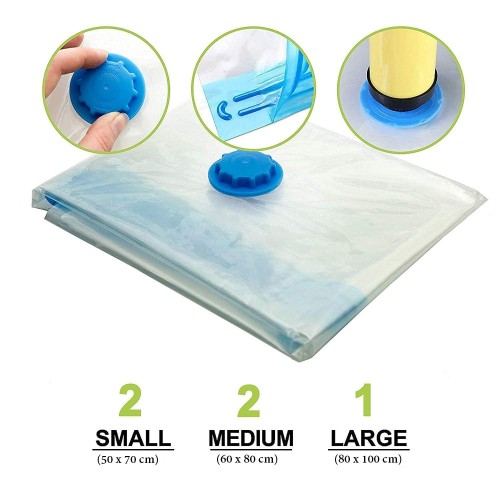 Vacuum Storage Bags for Clothes - 10 packs