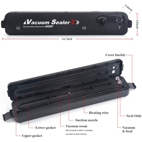Vacuum Sealer with 5 Vacuum Sealer Bags