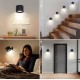 LED Wall Lamp with Remote Control, USB Rechargeable Night Light