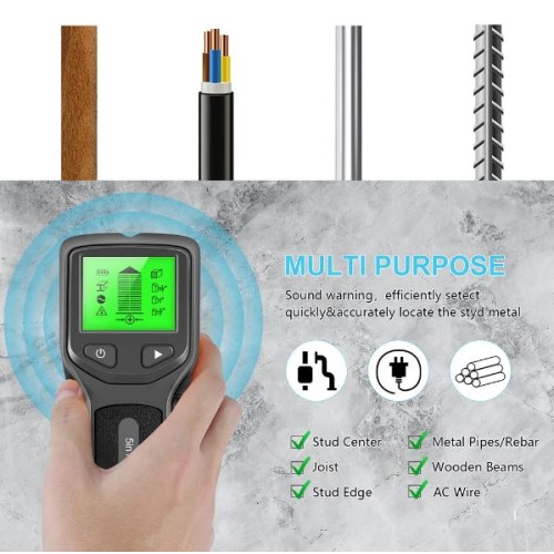 5 in 1 Professional Wire Metal Wood Detector FInder