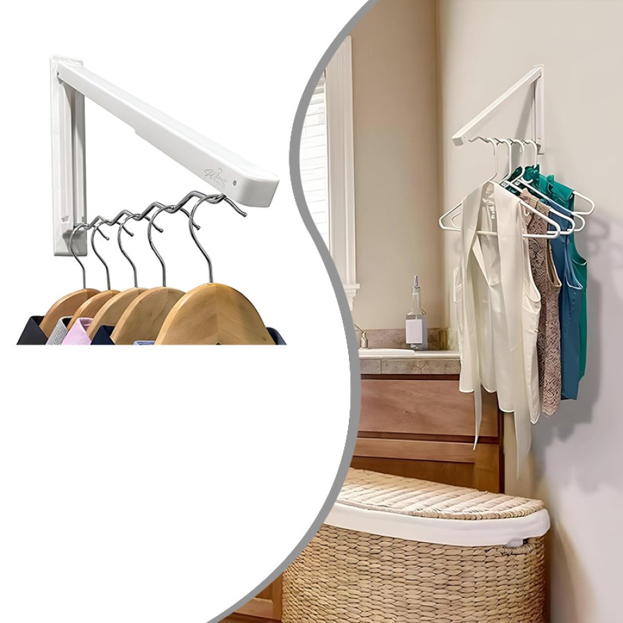 Foldable Wall Mount Wavy Clothes Drying Rack Foldable Wall Mount Wavy Clothes Drying Rack