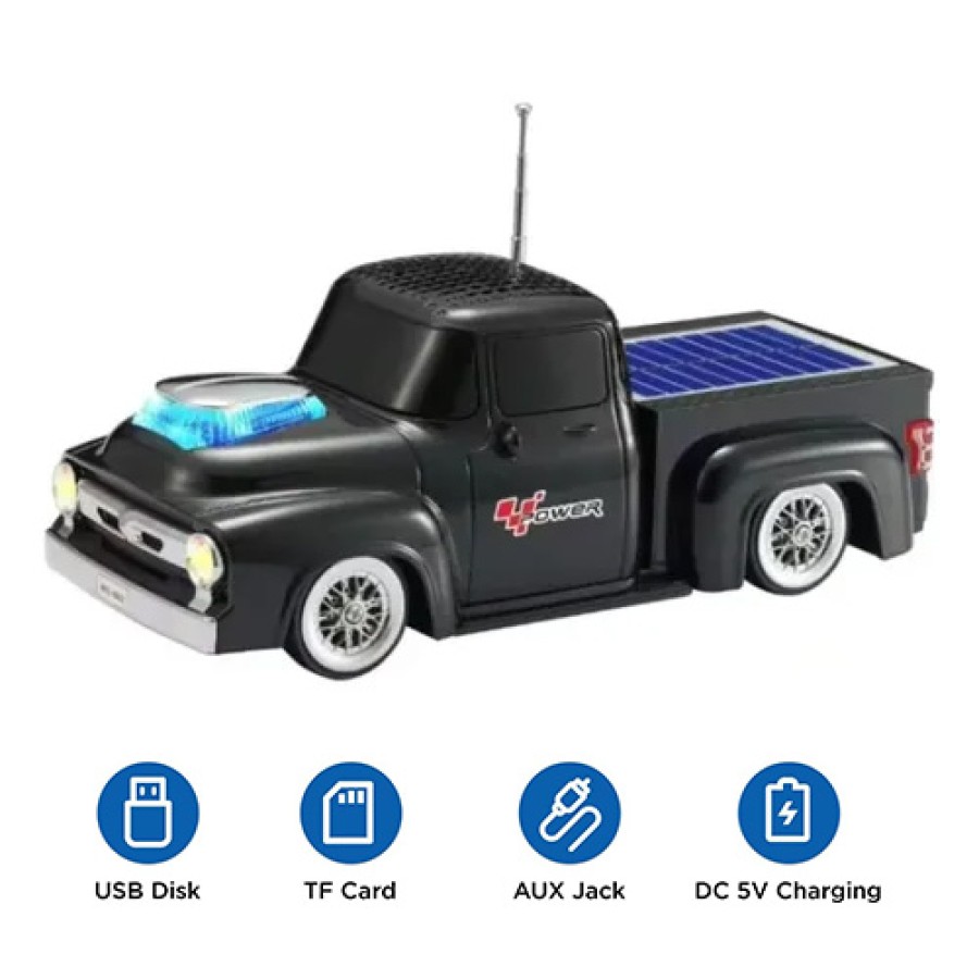 Western Truck Bluetooth Wireless Car Subwoofer Portable Speaker - Red