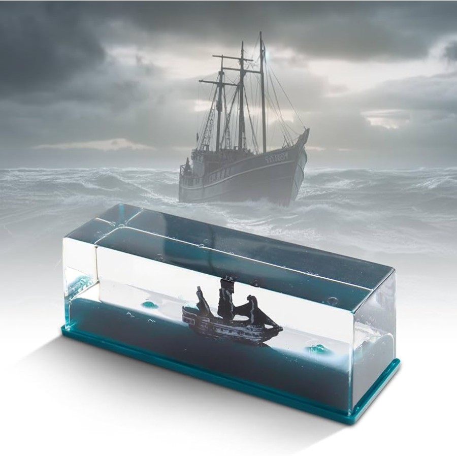 Black Pirate Titanic Floating Ship Decor