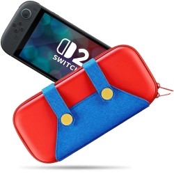 HYPERCASE Cute for Mario Carrying Case for Nintendo Switch 2 - Red & Blue HYPERCASE Cute for Mario Carrying Case for Nintendo Switch 2 - Red & Blue