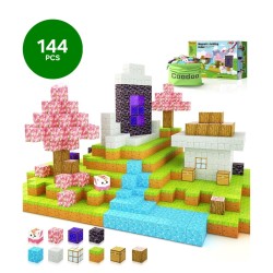 MineCraft Magnetic Craft Building Blocks - 144 Pcs