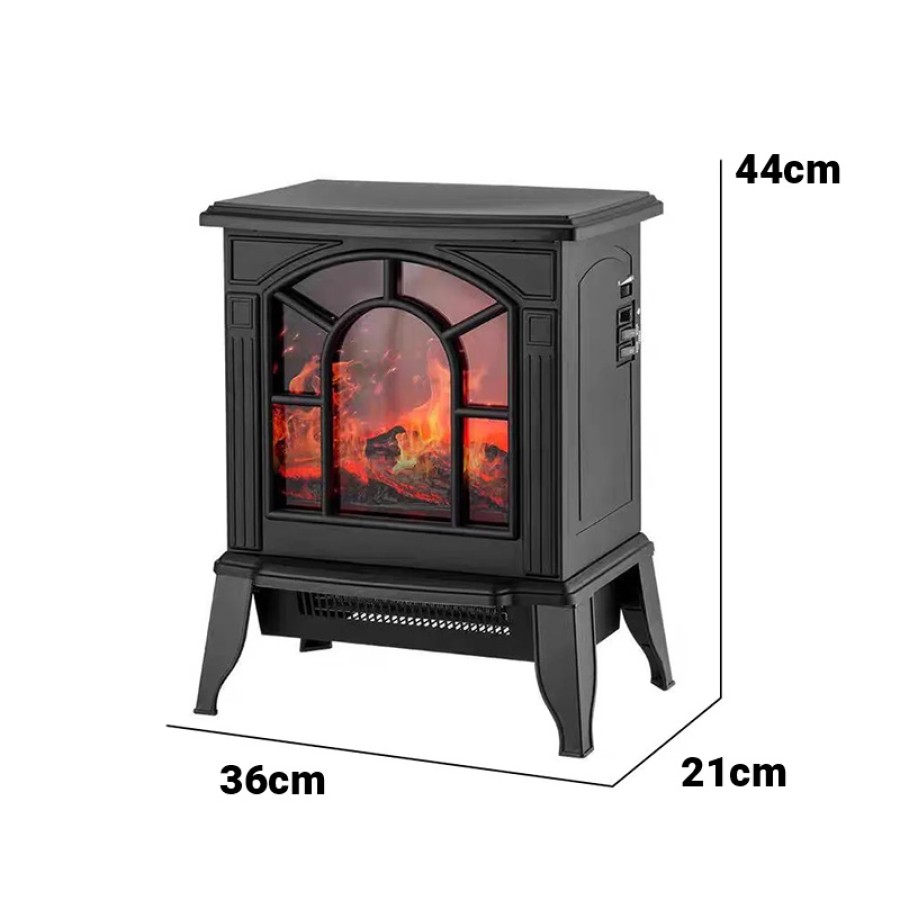 Floor Standing Electric Fireplace Heater 1850W