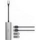 Wiwu Alpha 4 IN 1 USB-C Hub A440 - Gray Wiwu Alpha 4 IN 1 USB-C Hub A440 - Gray