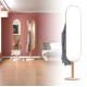 Wooden Floor Mirror and Hanger with Swivel Base