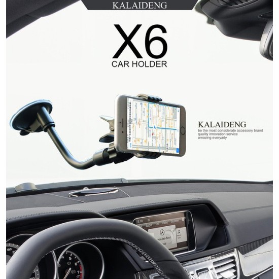 Kalaideng X6 Car Mobile Holder - 360° Flexible Rotating