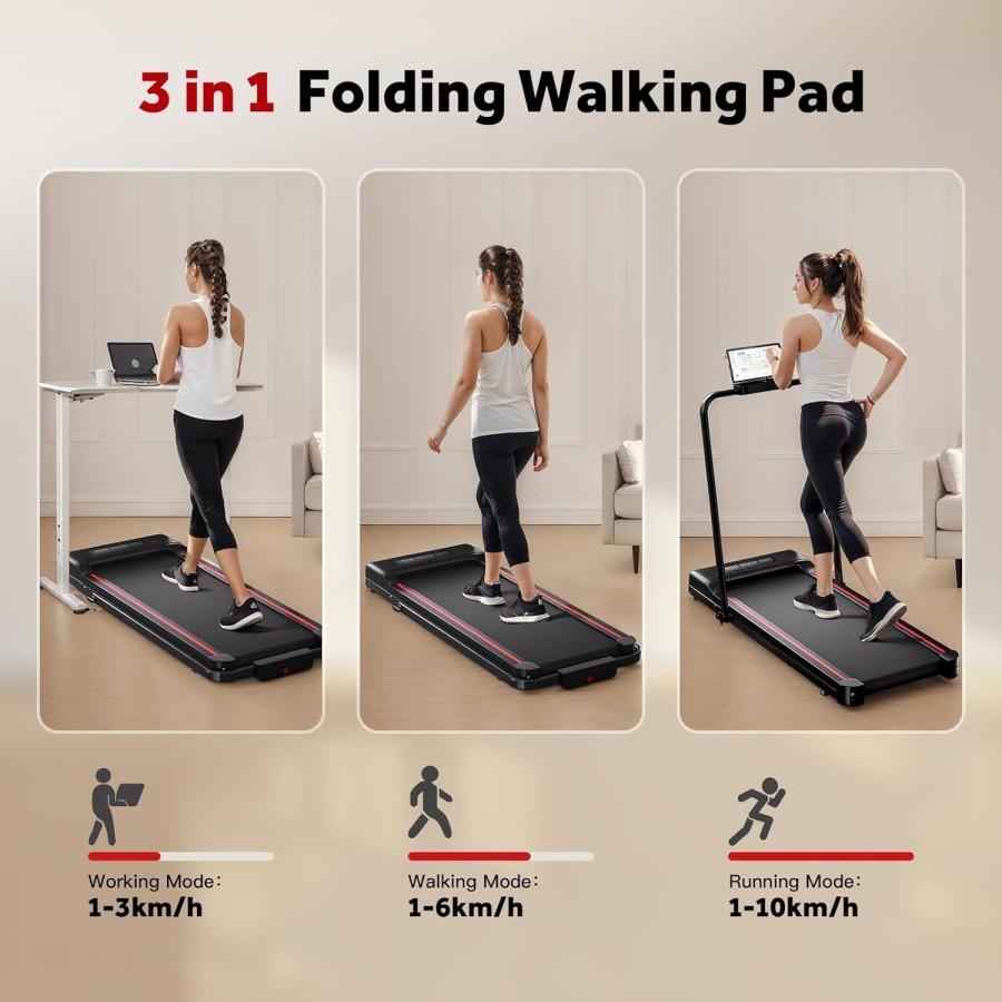 Foldable 3 in 1 Walking Pad Treadmill Foldable 3 in 1 Walking Pad Treadmill