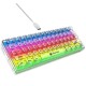 XUNFOX Transparent RGB Keyboard Mouse Set