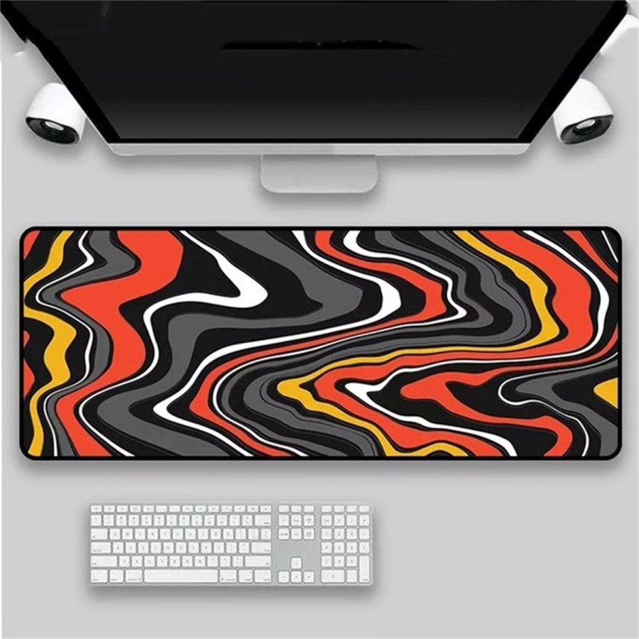 Gamer king Dark Orange Marble Texture Mouse Pad XXL (100x50cm)