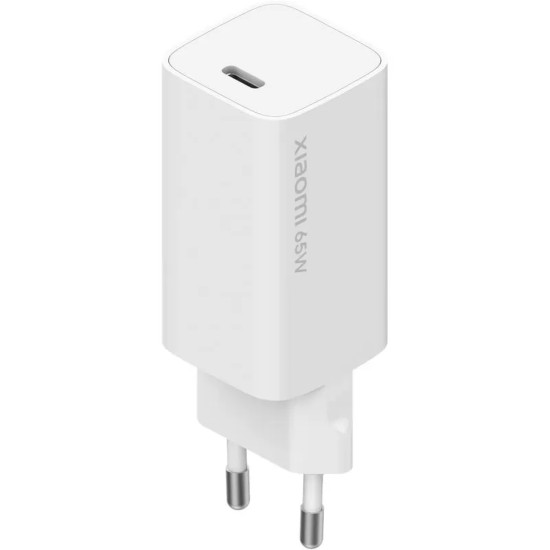 Xiaomi Mi GaN 65w Wall Charger With Type-C To C Cable - White