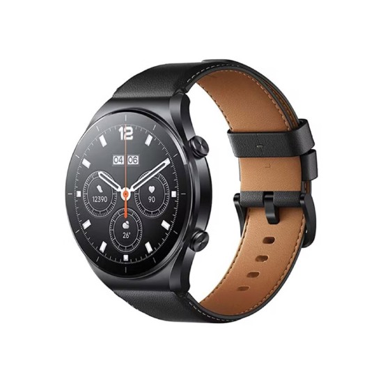 Xiaomi S1 Smart Watch with Leather Band, 1.43 Inch, Black