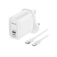 Yesido YC51 30W Fast Home Charger – USB-A, Type-C & Lightning