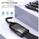 YESIDO CA111 1.2m 4A USB to Dual Type-C + Dual 8 Pin Charging Cable