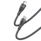 Yesido CA83 PD 45W USB-C To USB-C Braided Charging Data Cable (30CM)