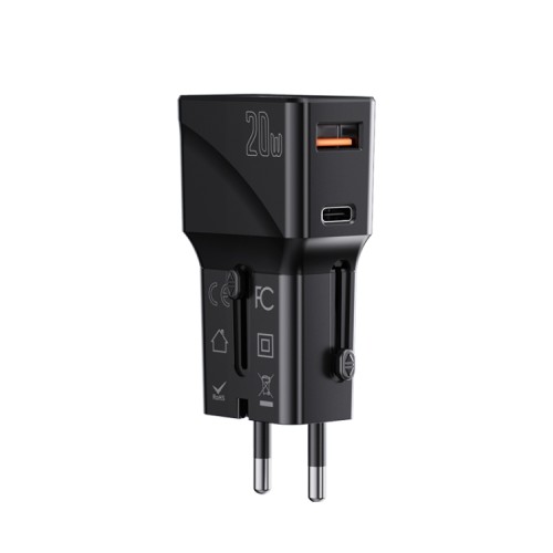 Yesido MC-17 QC3.0 + PD 20W Dual Port Travel Charger