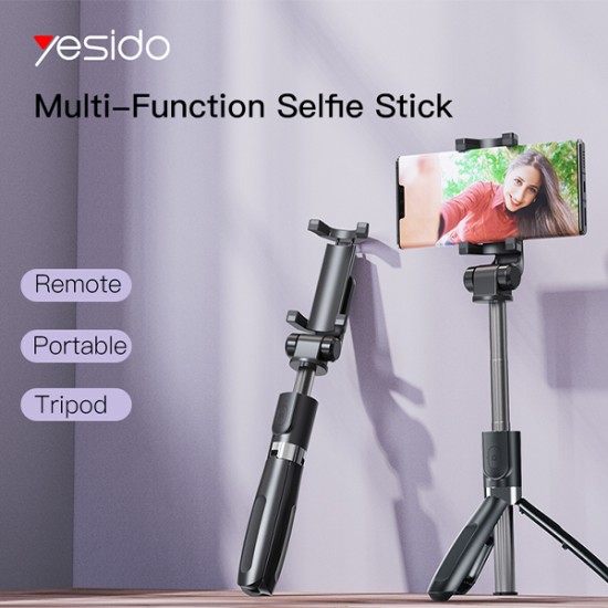 Yesido SF11 Remote Control Wireless Tripod Selfie Stick