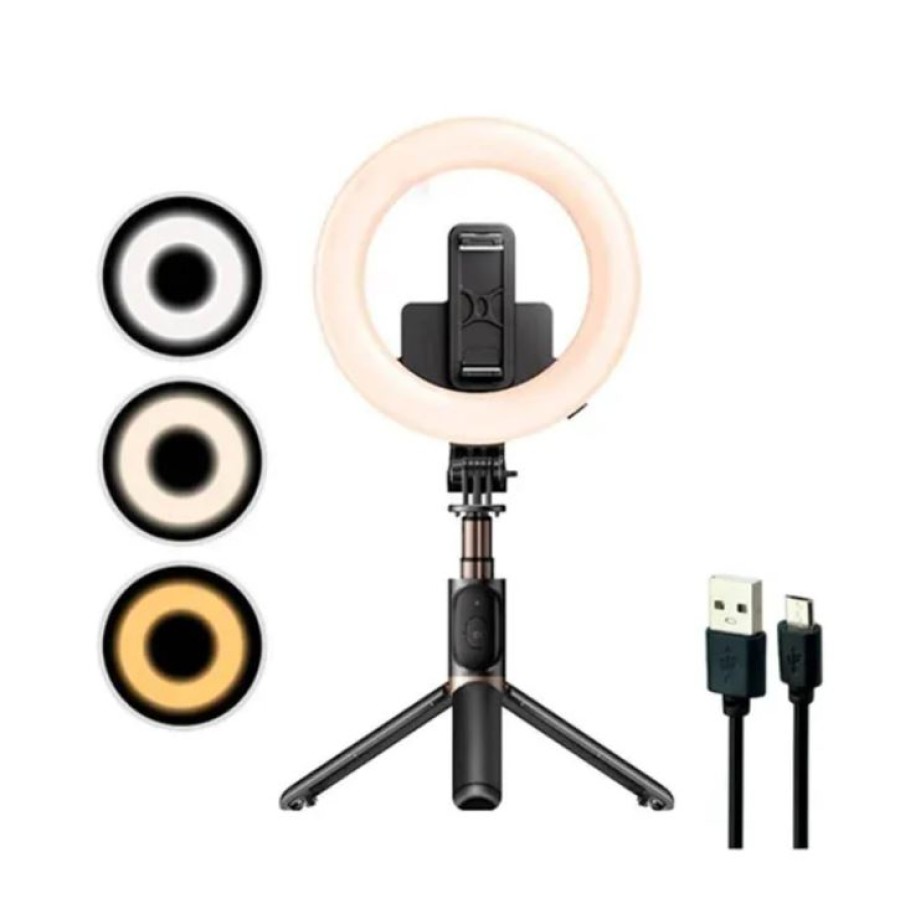 Yesido Selfie Stick with Ring Light SF12