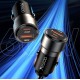 Yesido Y54 Super Fast Car Charger QC3.0+PD 60W with Type-C to Lightning Cable – Black