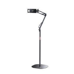 Yesido C295 Aluminum Alloy Floor Stand For Tablets/Phones – Black Yesido C295 Aluminum Alloy Floor Stand For Tablets/Phones – Black