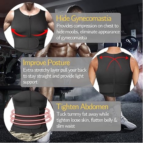 Slimming Sweat Waist Trainer Zipper Vest