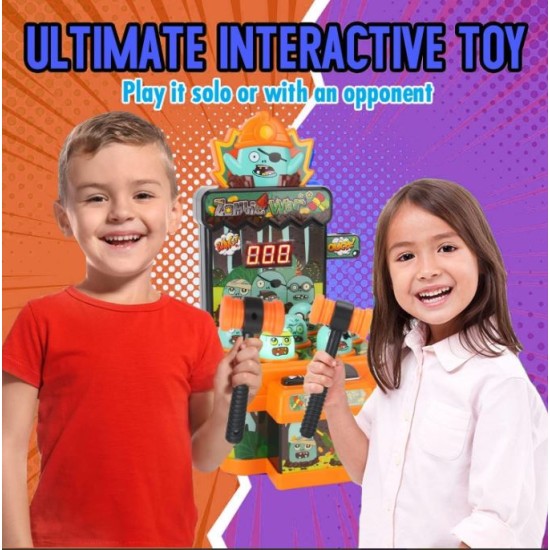 Zombie War Whack Mini Electronic Arcade Toy for Kids