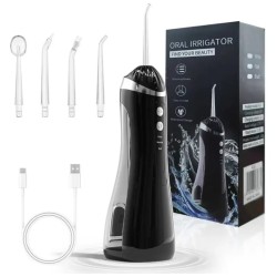 Cordless Water Flosser Oral 200ml with 4 Replaceable Heads Cordless Water Flosser Oral 200ml with 4 Replaceable Heads