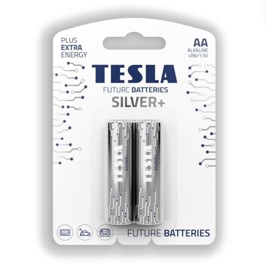 Tesla Batteries AA SILVER+ 2 Pieces