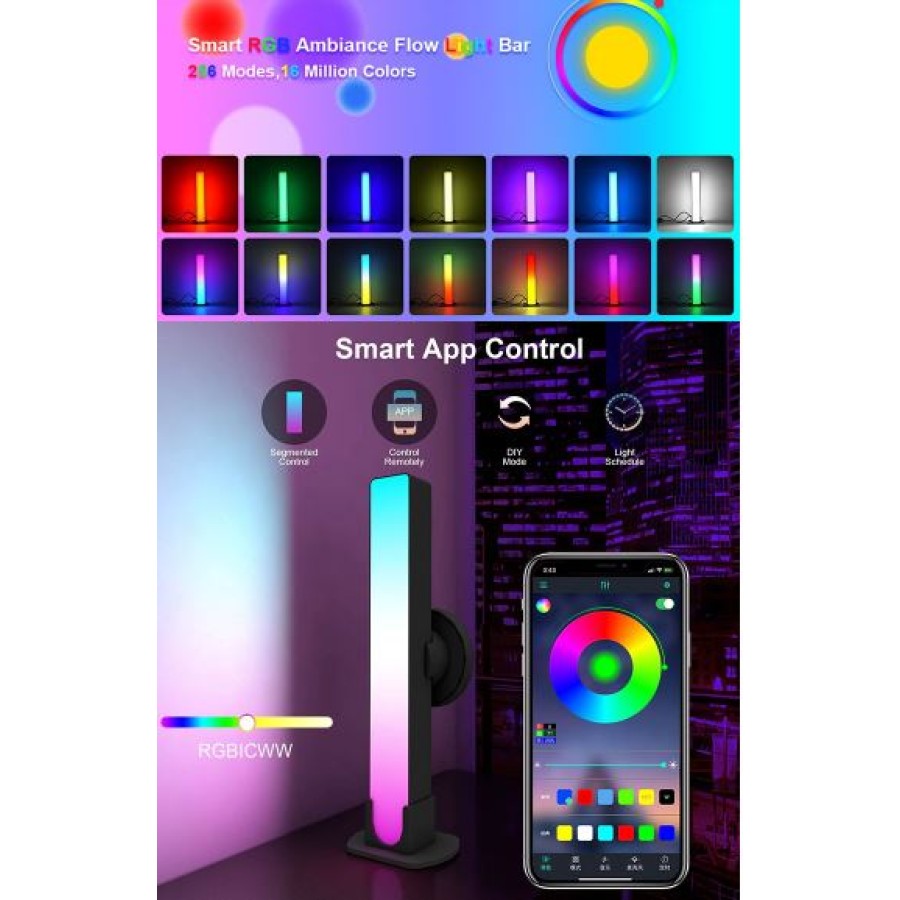 BAR/Smart Light Bars Bluetooth APP Control Gaming Lights TV Ambient Mood Lighting