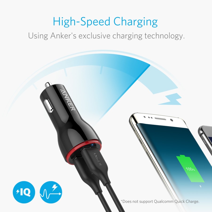 Anker PowerDrive 2 24W Dual USB Car Charger