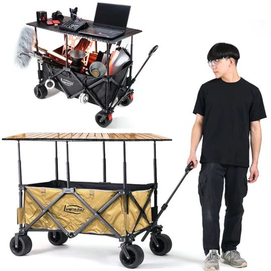 Loiner Multi-Purpose Folding Storage Cart with Table