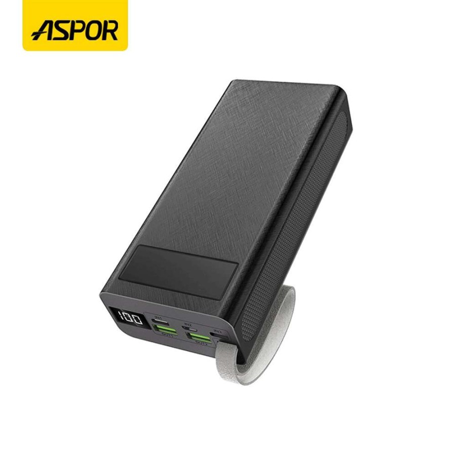 ASPOR A306 30000mAh Power Bank LCD display 22.5W