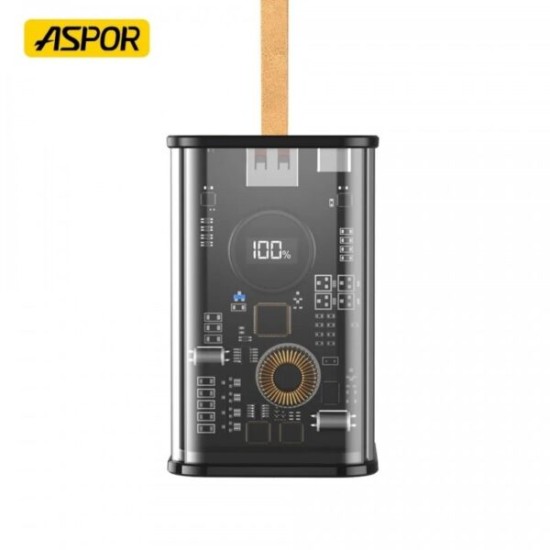 ASPOR A365 Transparent 65W 20000mAh a Laptop Fast Charge Power Bank