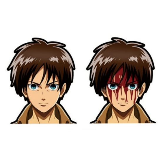 4D STICKER ATTACK ON TITAN EREN 052