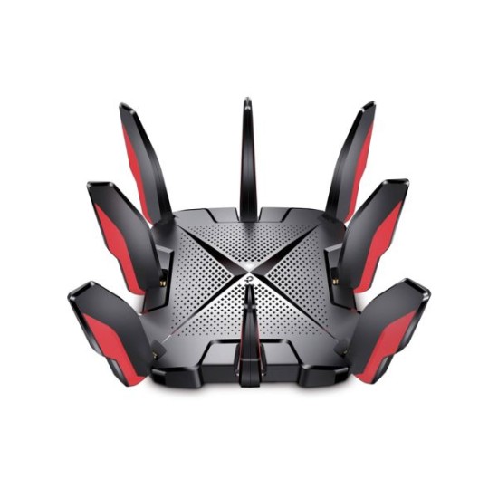 TP-Link AX6600 Tri-Band WiFi 6 Gaming Router - Black & Red