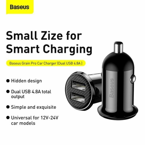 BASEUS CIRCULAR PLASTIC A+C 30W PPS CAR CHARGER