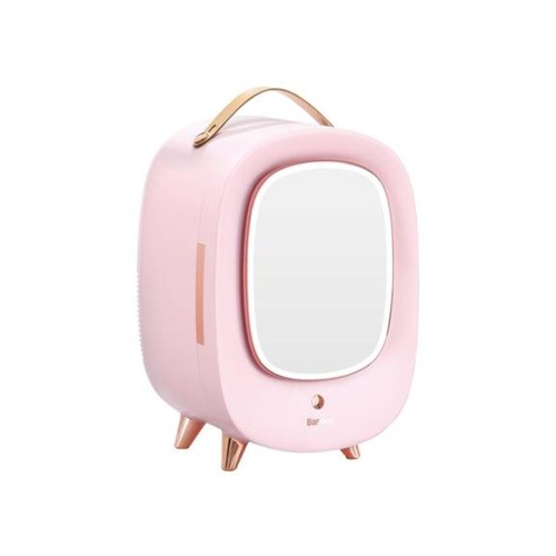 Baseus Beauty Fridge 13L with Makeup Mirror and LED Light 22V CN Plug-Pink