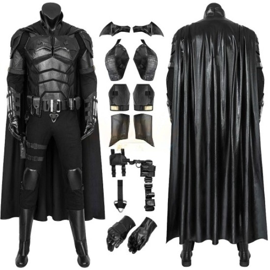 The Bruce Wayne 2022  Costumes Leather Suit