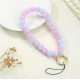 Round Beads Phone Holder Strap Keychain - Rainbow