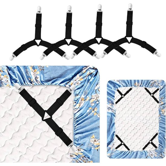 4Pcs Triangle Bed Sheet Holders