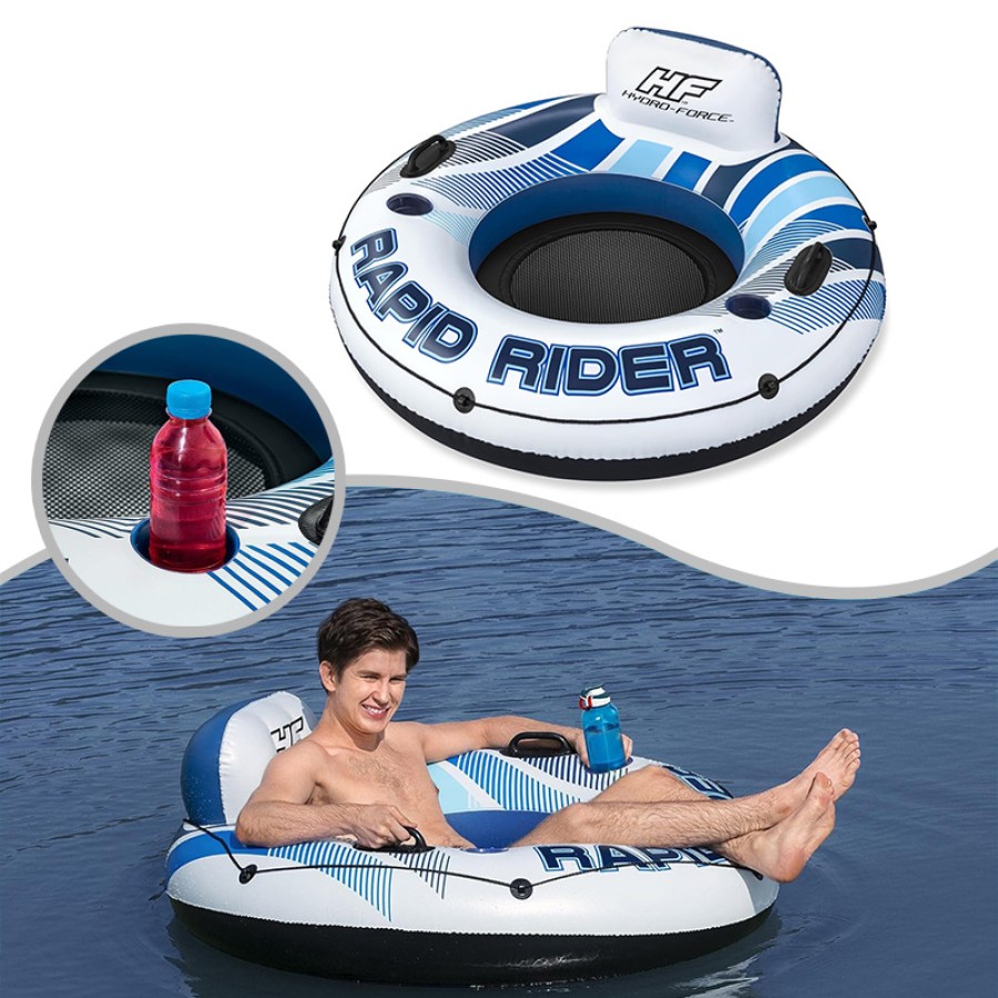 Bestway The Rapid Rider Inflatable Pool Lounger - 43116 (135cm) Bestway The Rapid Rider Inflatable Pool Lounger - 43116 (135cm)
