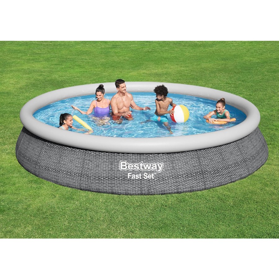 Bestway Inflatable Pool Set - 57313 (457x84cm) Bestway Inflatable Pool Set - 57313 (457x84cm)