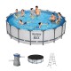 BESTWAY Steel Pro Max Round Pool Set - 56438 (457x122cm) BESTWAY Steel Pro Max Round Pool Set - 56438 (457x122cm)
