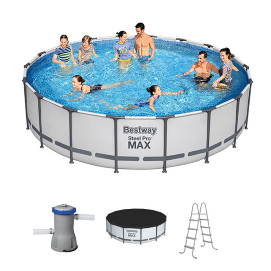 BESTWAY Steel Pro Max Round Pool Set - 56438 (457x122cm) BESTWAY Steel Pro Max Round Pool Set - 56438 (457x122cm)