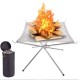 Foldable Mesh Fire Pit for Camping and Outdoor Trips