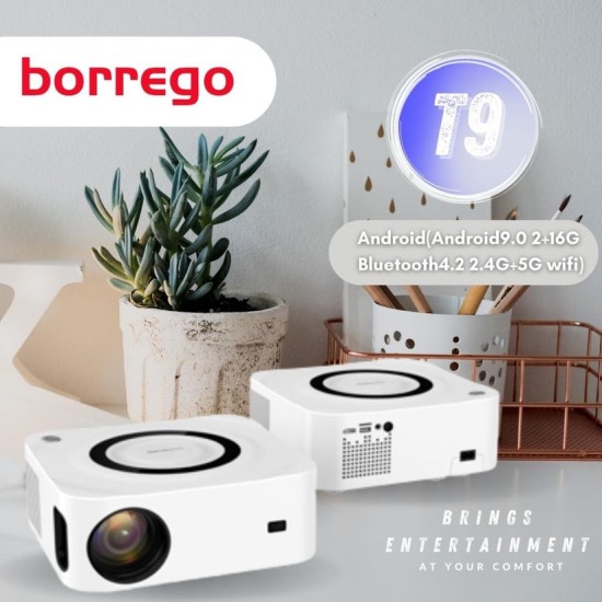 Borrego T9 High Res LED Android Projector