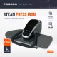 Porodo Steam Press Iron with Foldable Stand with 5 Ironing Levels, Voice Control and 850ml Tank