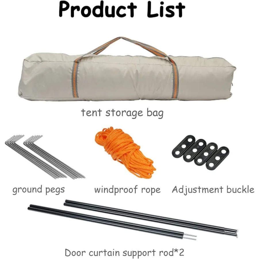 Large Outdoor Camping Tent (240x240x155cm)